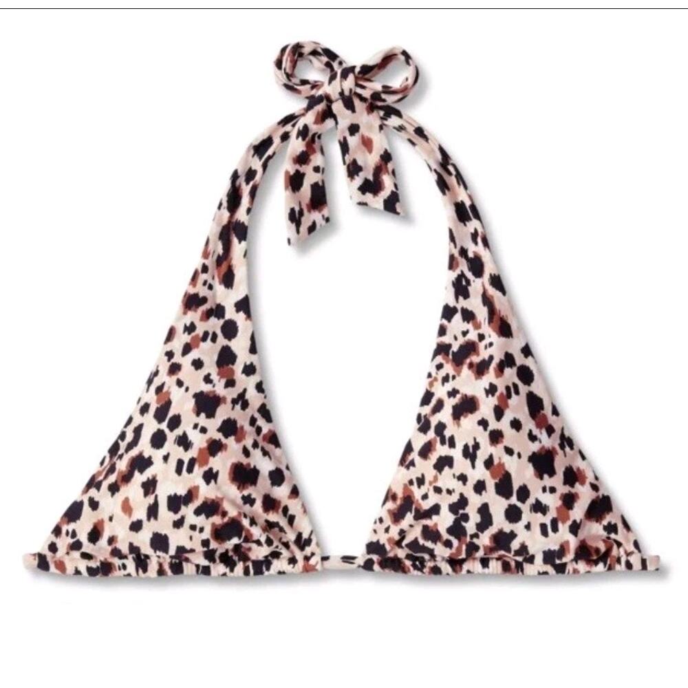 Wild Fable Bikini Top Women’s XL Leopard Print Multiway Tall Triangle New - Picture 5 of 9